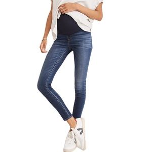 Madewell Maternity Over-the-Belly Skinny Jeans in Danny Wash